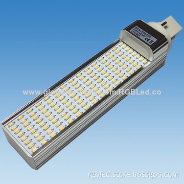 G23 PLC LED Lamp, 120pcs 3014 SMD, with 12W Power and 1100lm, Comes in White/Warm White